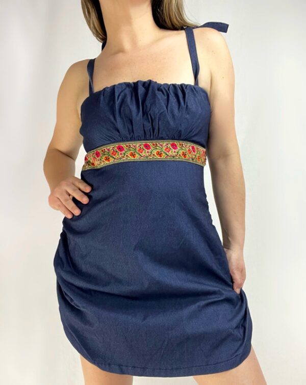 Vestido De Mezclilla Globo - Imagen 2