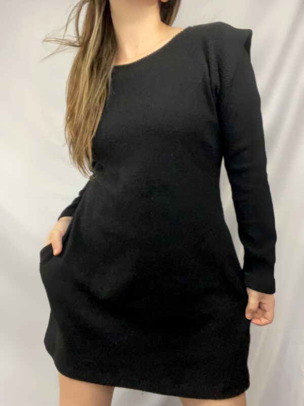 Vestido Manga Larga Negro Antonella