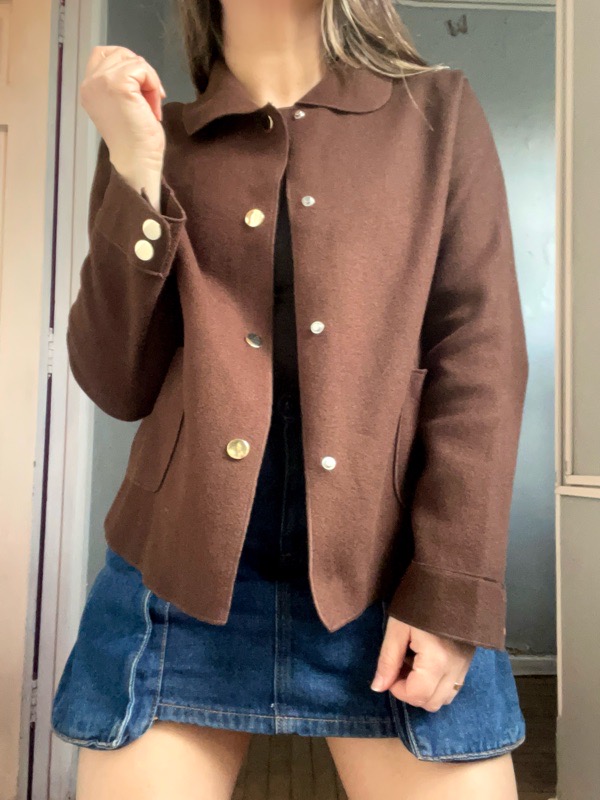 Chaqueta Cafe Broches Viviana