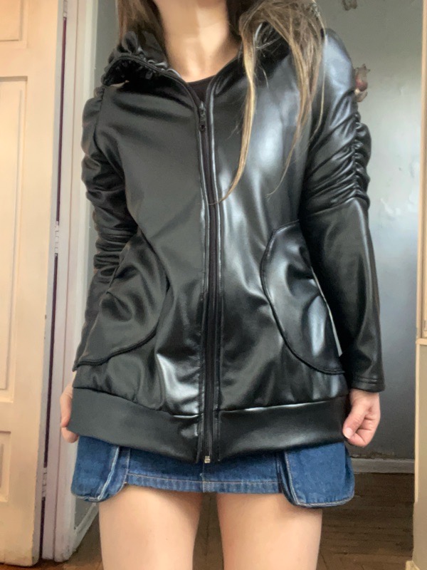 Chaqueta Negra Ecocuero Carolina