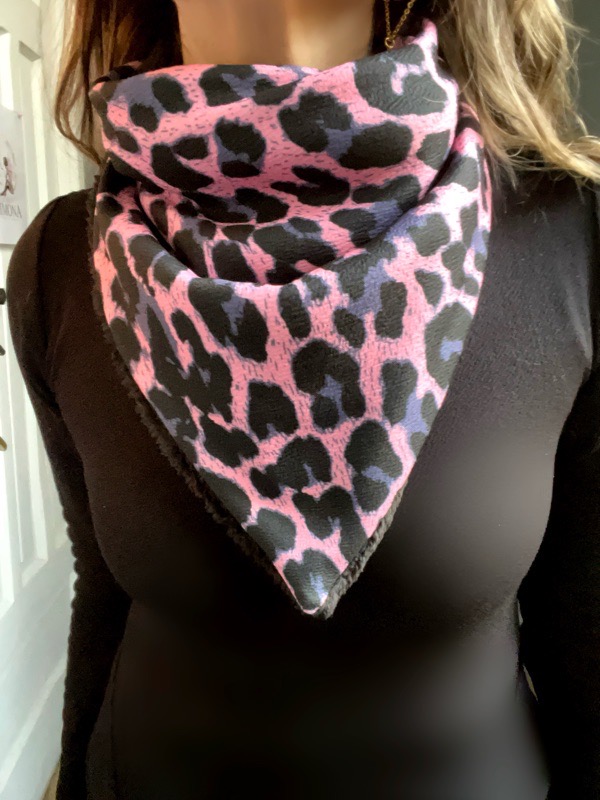 Bandana Animal Print Rosa
