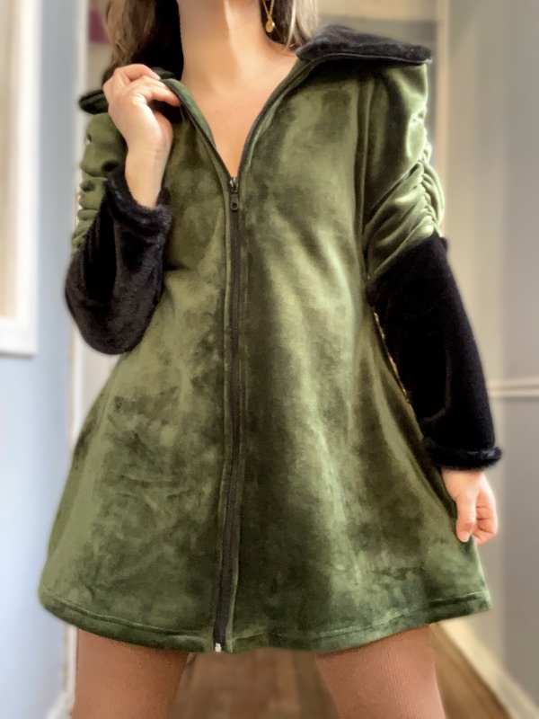 Abrigo Verde Olivo De Cotele Margaret