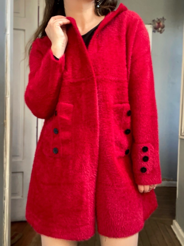 Abrigo Rojo Italiano Leticia