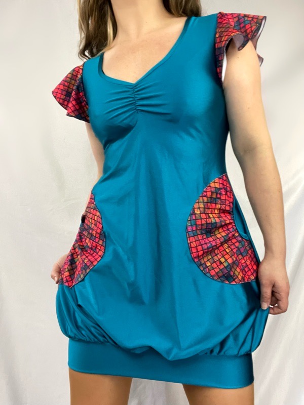 Vestido Turquesa Dupont Domeyca