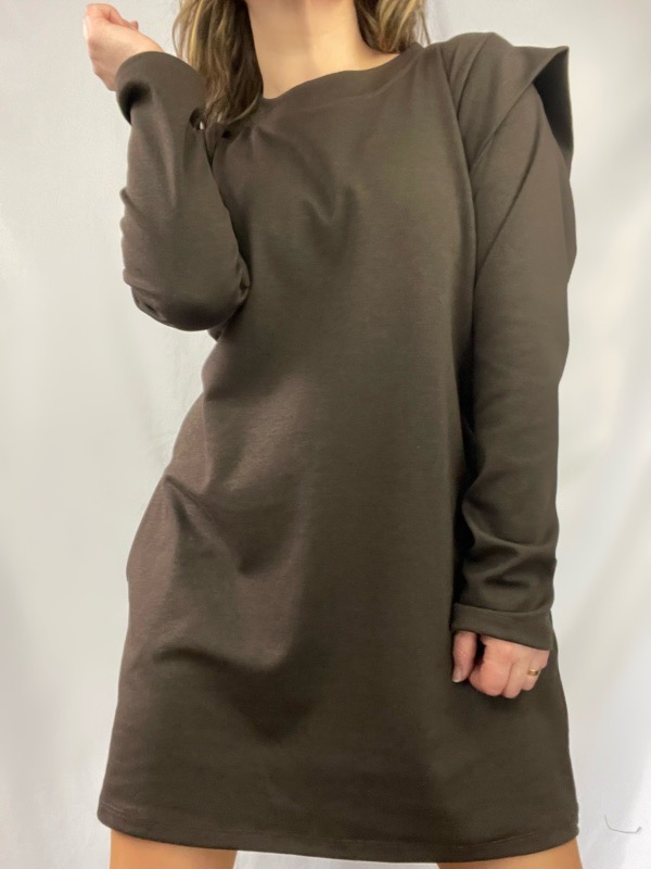Vestido Manga Larga Cafe Moro Antonella
