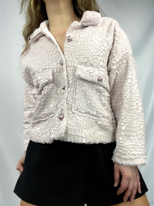 Chaqueta Oversize Perla Rosa - Imagen 2