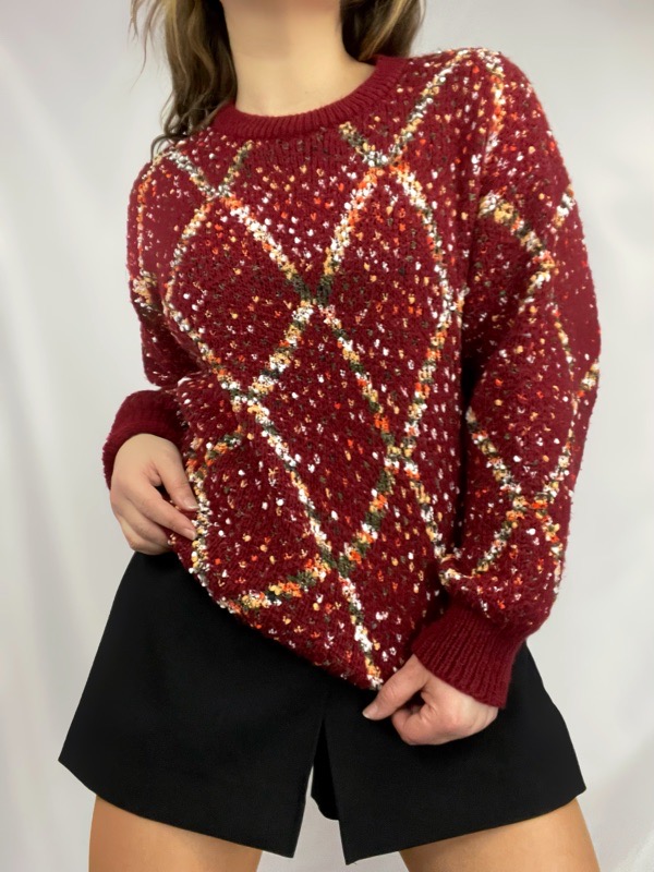 Sweater Burdeo Matizado Gabriel