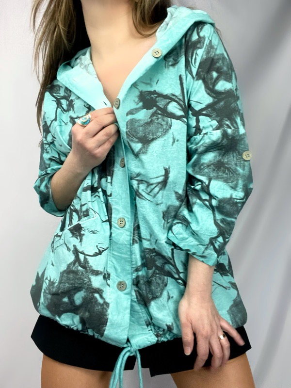 Blusa Lino Capuchon Giovanna