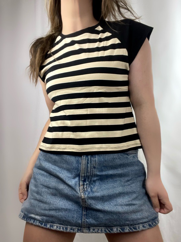 Polera Rayas Negras Bruna