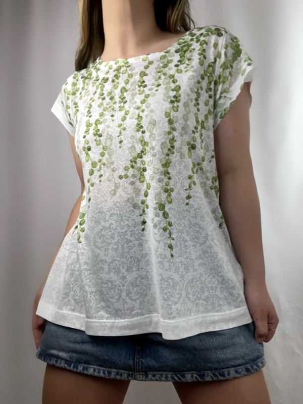 Polera Blanca Algodon Livia