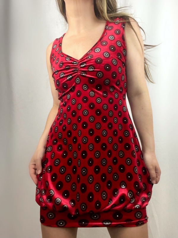 Vestido Rojo Mandalas Francis
