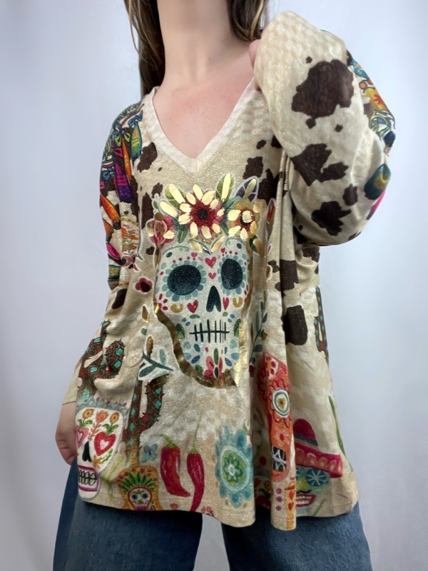 Polera Italiana Catrina di Luna - Imagen 2