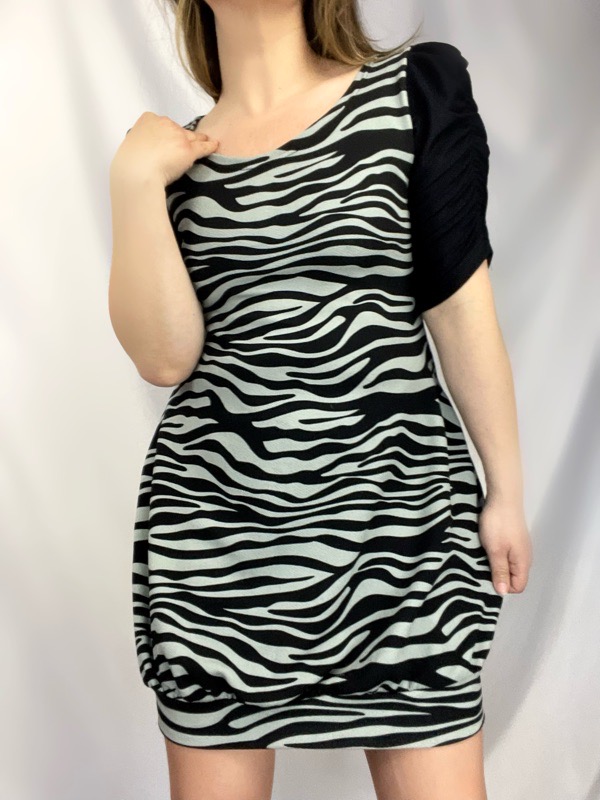 Vestido Print Gris Cebra Vitorria