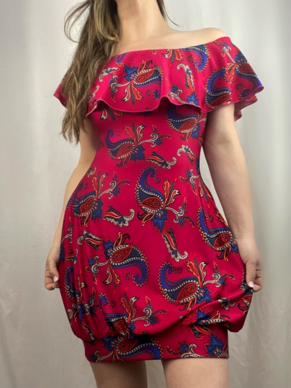 Vestido Fuscia Vuelos Ela - Imagen 3