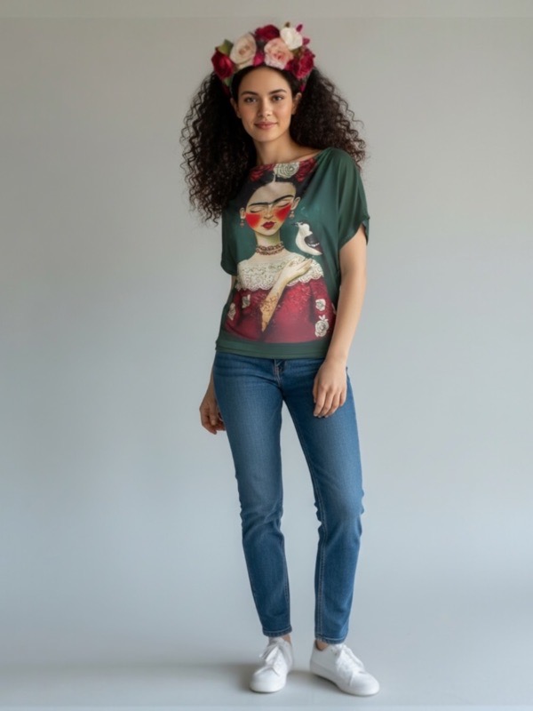 Polera Frida Jardín Interior - Imagen 2