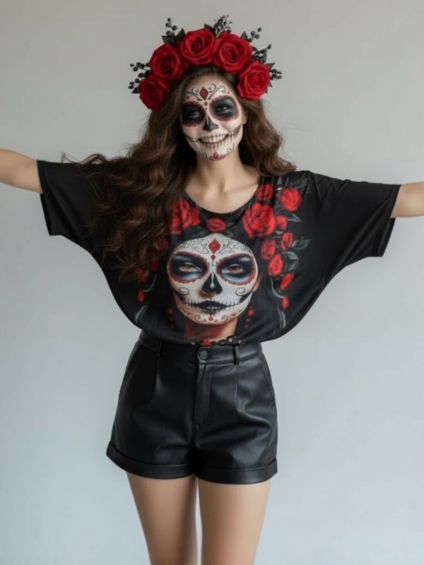 Polera Catrina Obsidiana - Imagen 2