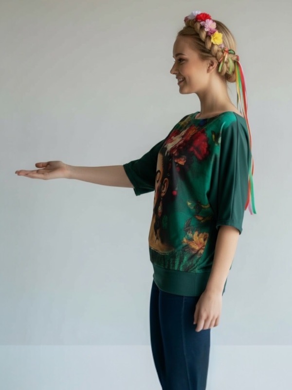 Polera Verde Kahlo - Imagen 2