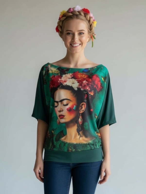 Polera Verde Kahlo