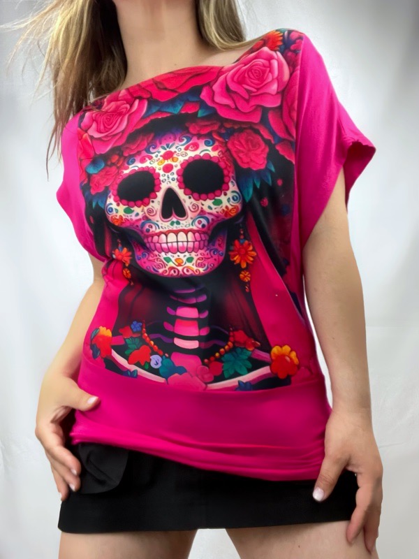 Polera Flor De Catrina