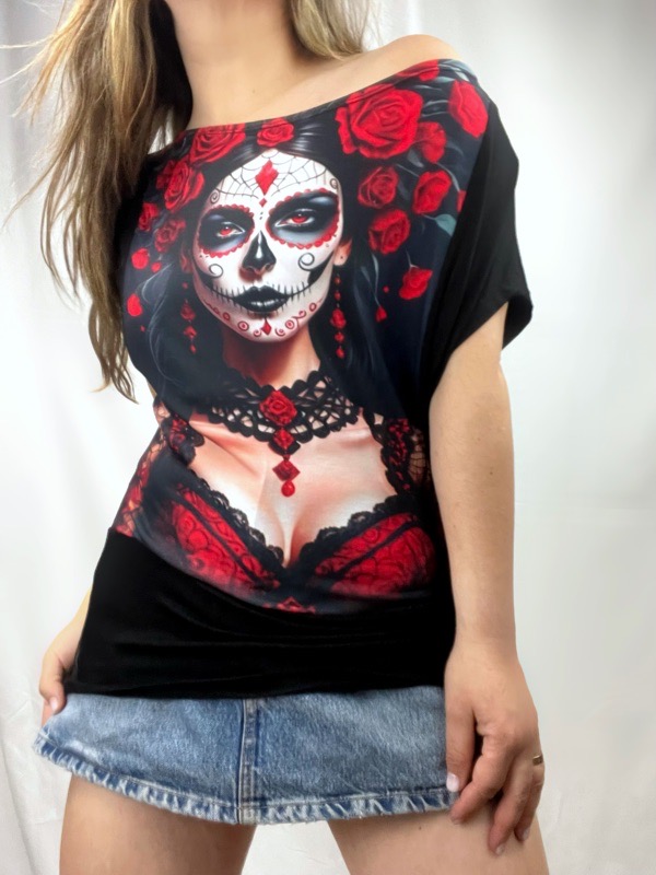 Polera Catrina Obsidiana