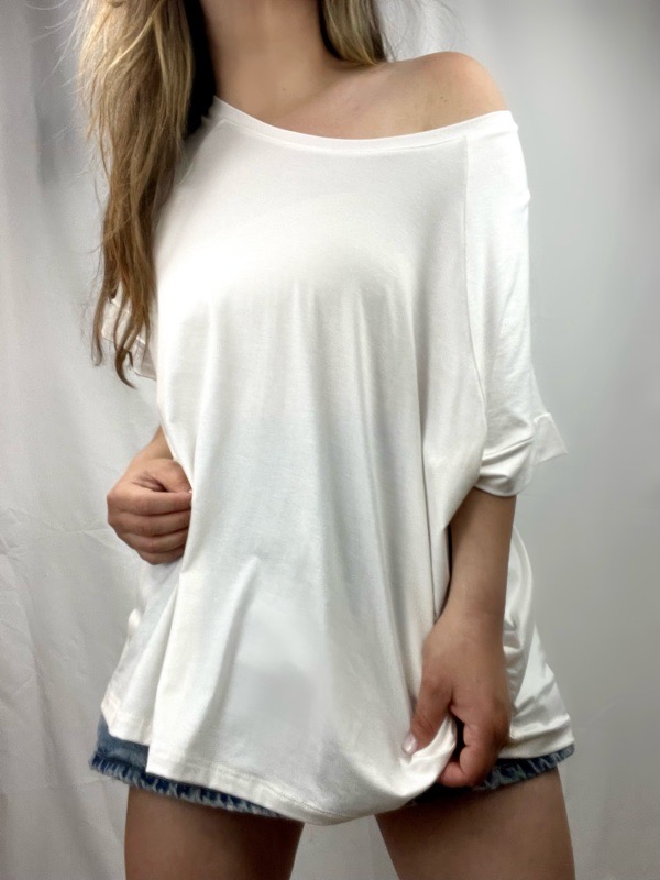 Polera Gaia Modal Blanca