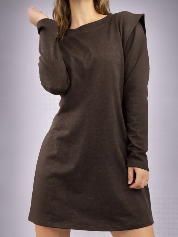 Vestido Manga Larga Cafe Moro Antonella