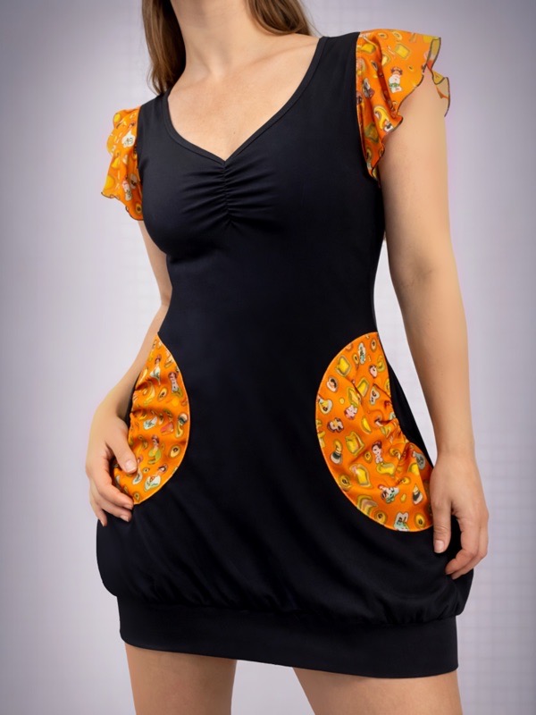 Vestido Negro Dupont Frida