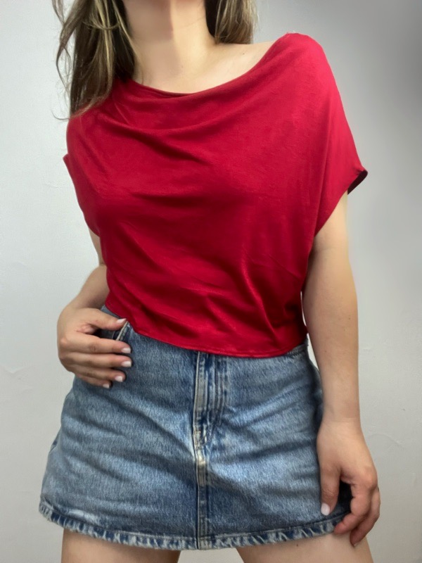 Polera Roja Top Pulso