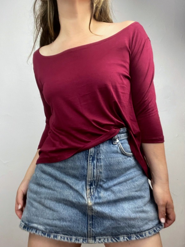 Polera Burdeos Alma Modal