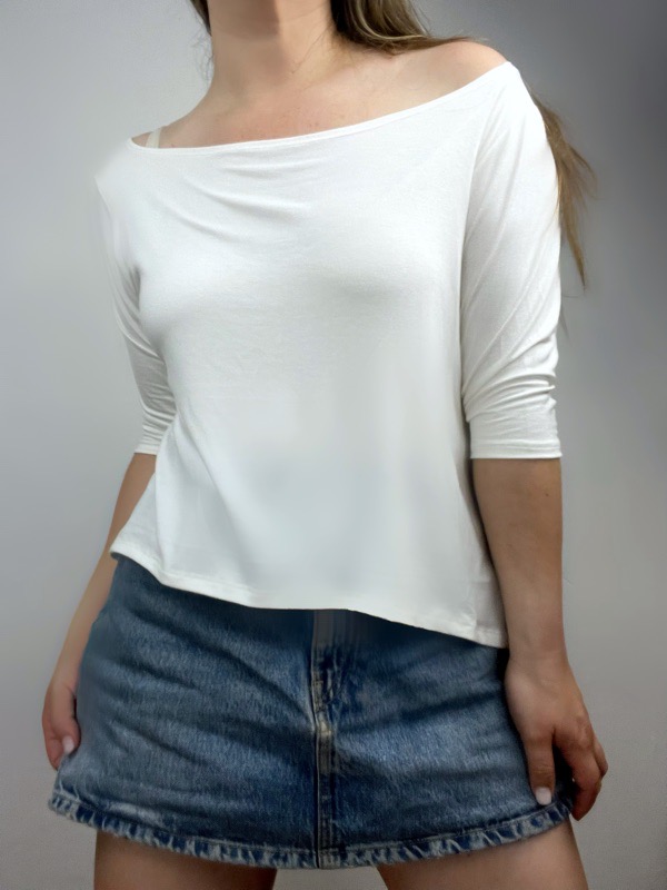 Polera Blanca Alma Modal