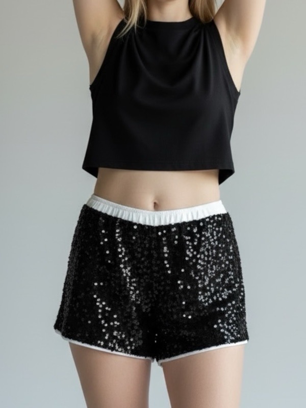 Short Brillo Nocturno Lentejuelas