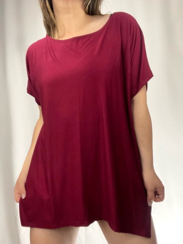 Polera Burdeos Gaia Modal