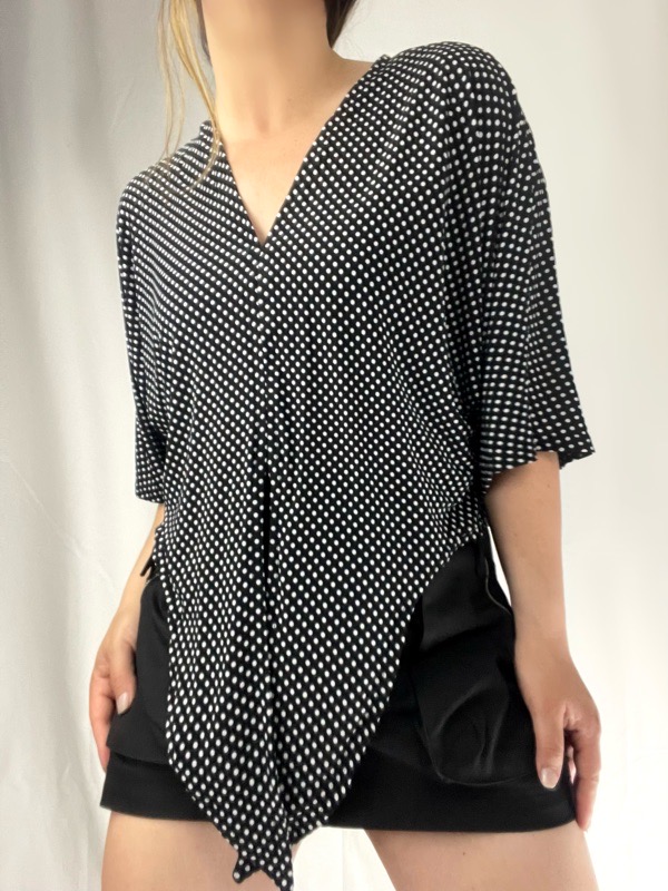 Blusa Negra lunar Amarena di Notte - Imagen 3