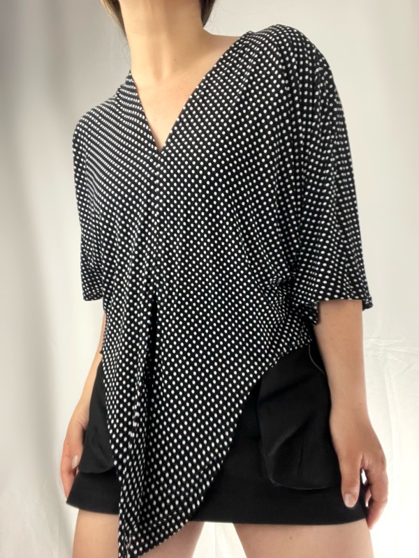 Blusa Negra lunar Amarena di Notte - Imagen 2