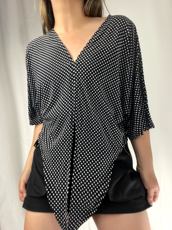 Blusa Negra lunar Amarena di Notte