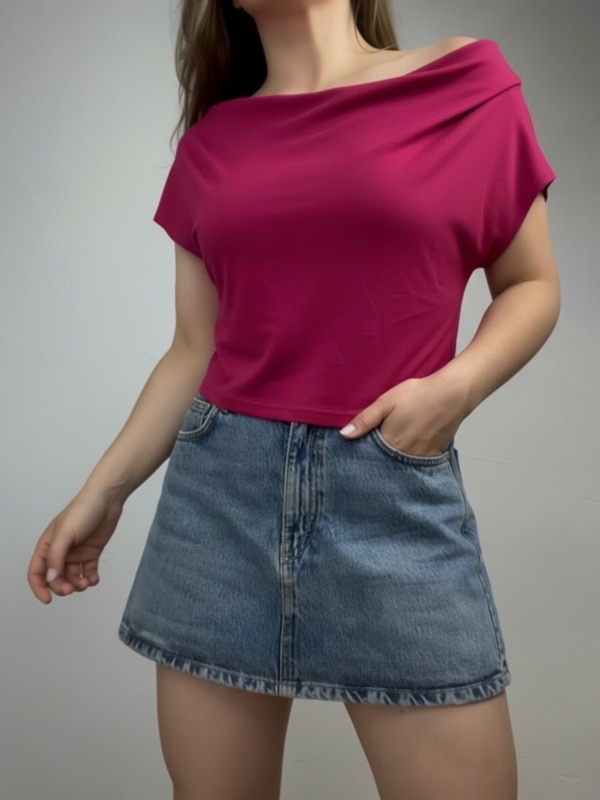 Polera Magenta Top Pulso - Imagen 2