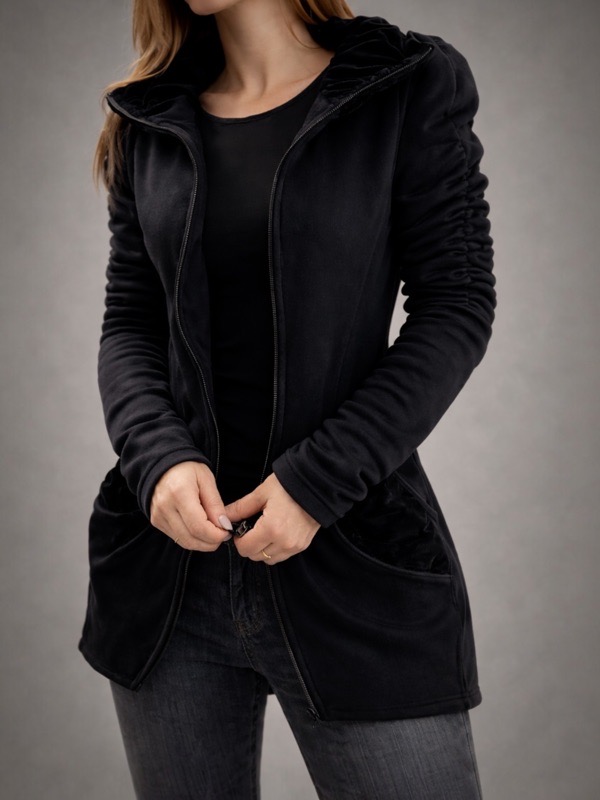 Chaqueta Negra Valentina Smooth