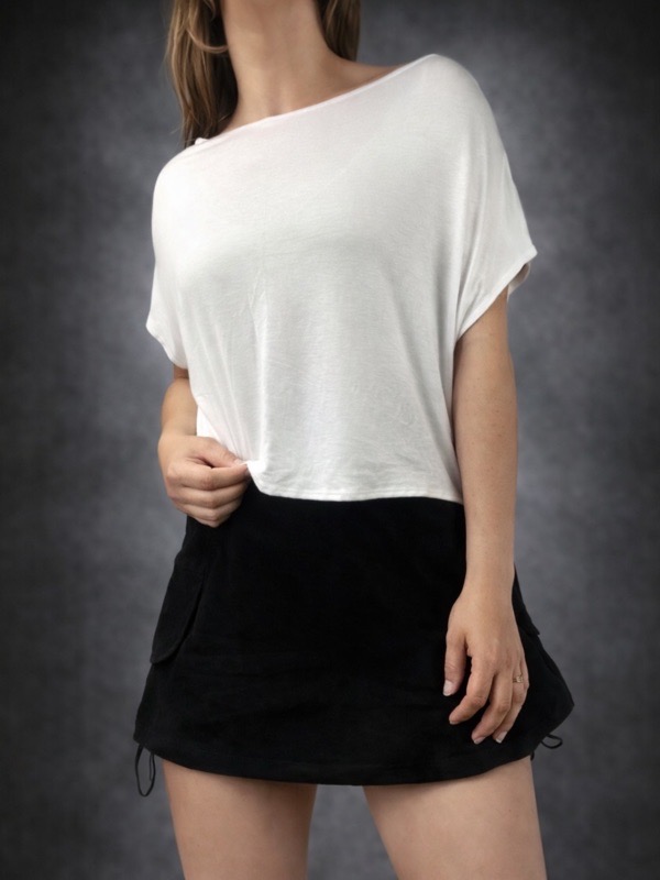 Polera Blanca Top Pulso