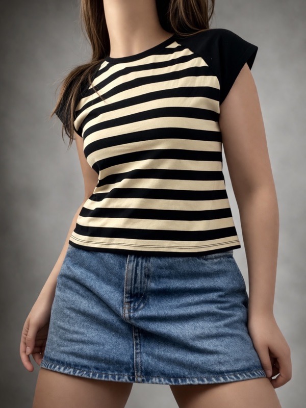 Polera Rayas Negras Bruna