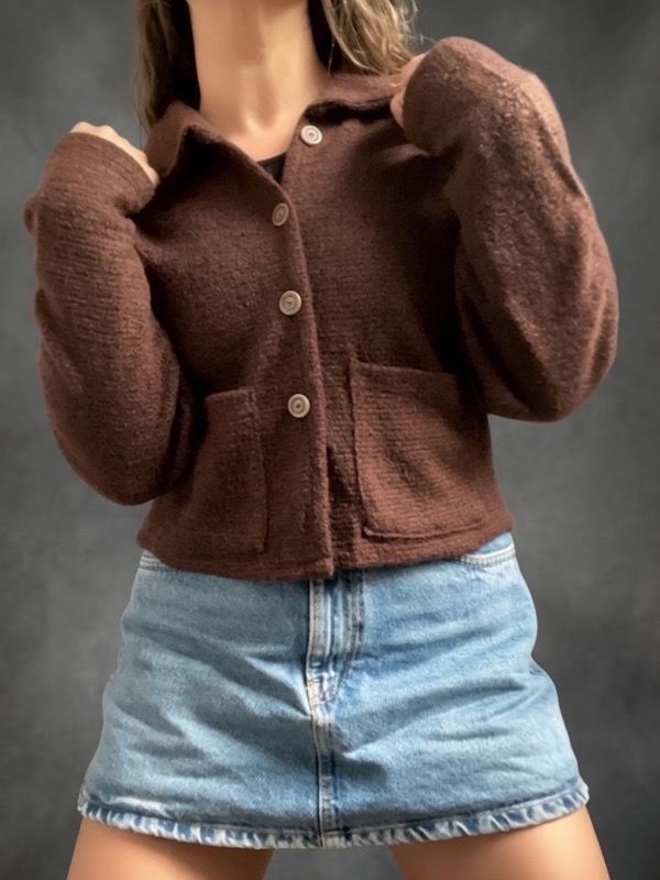 Sobre Camisa Cafe Lana Nicoletta