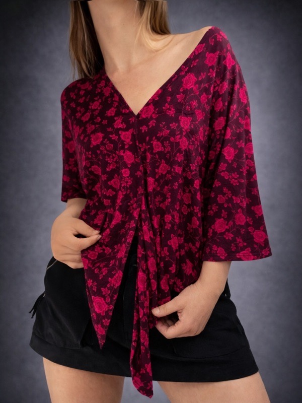 Blusa Lycra Fuscia Rose