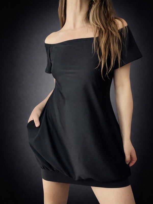 Vestido Negro Dupont Olivia