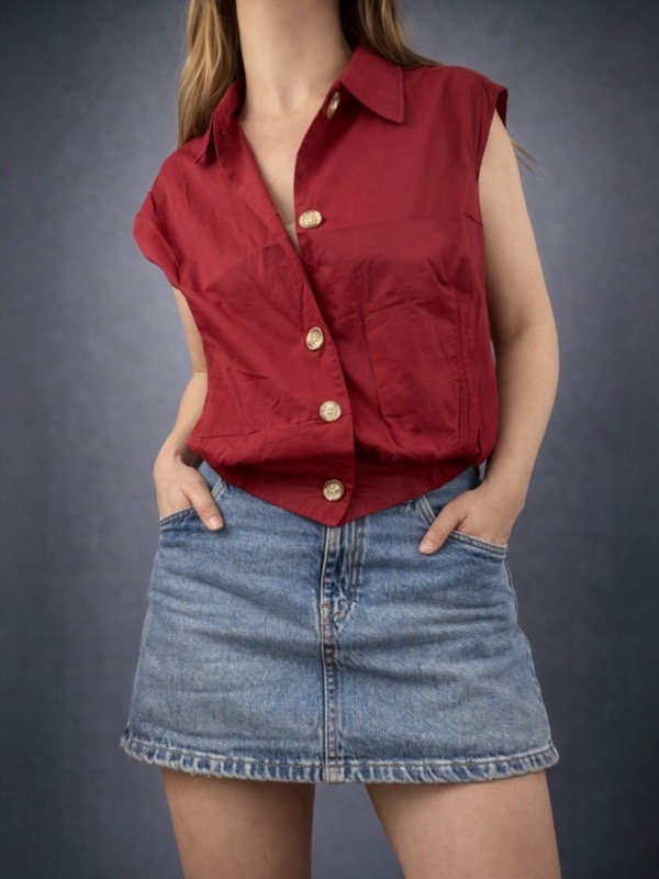 Cortavientos Rojo Lara