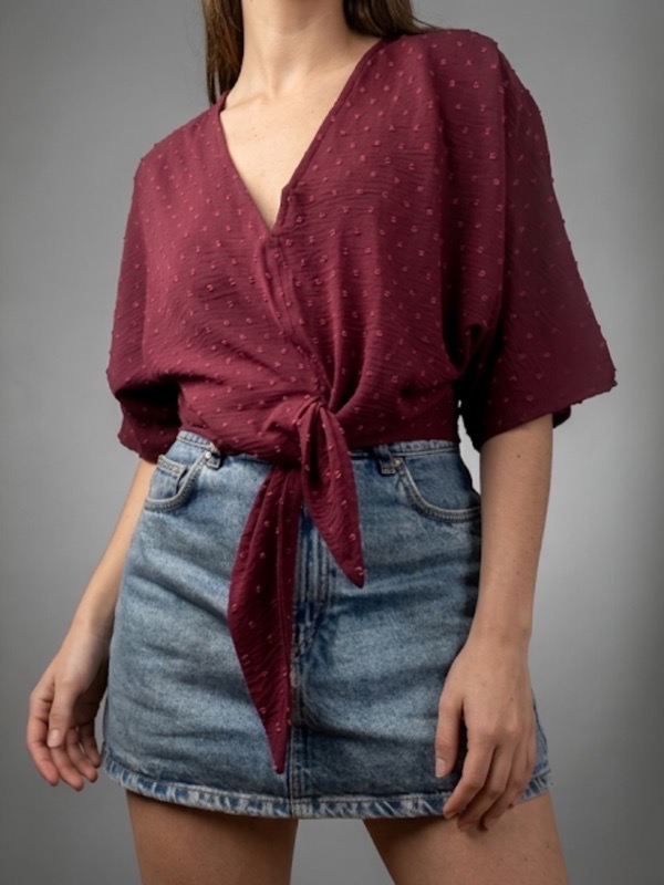 Blusa Valeria Burdeos
