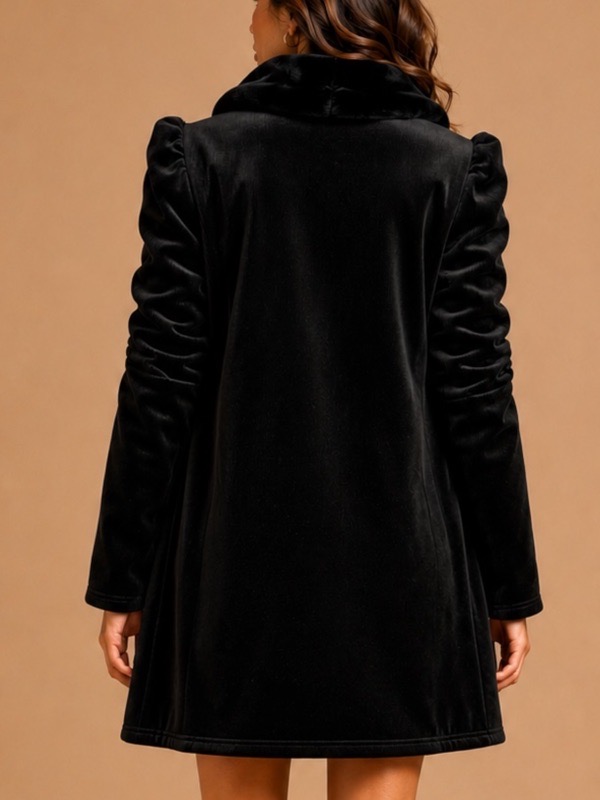 Abrigo Negra Valentina Smooth - Imagen 6