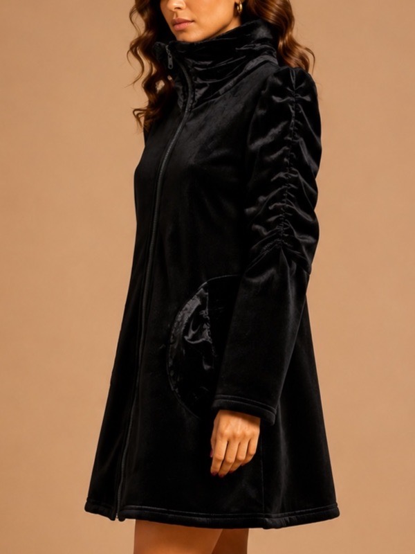 Abrigo Negra Valentina Smooth - Imagen 7