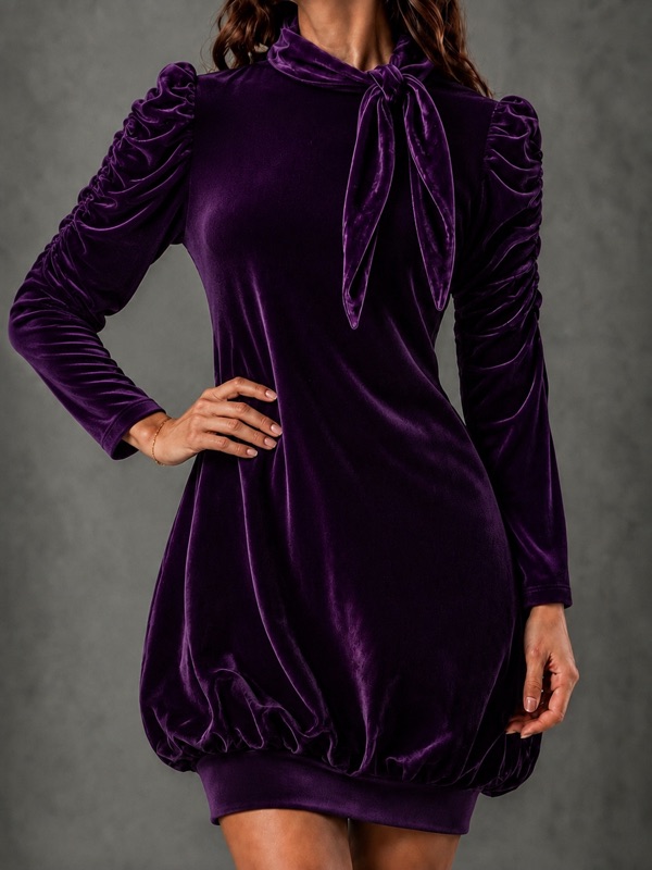 Vestido Velluto Viola - Imagen 4