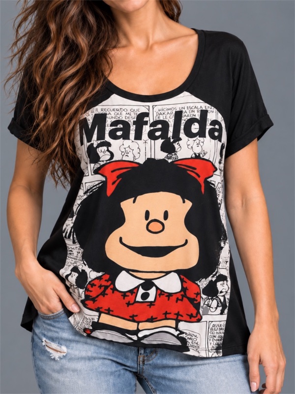 Polera Mafalda En Viñetas