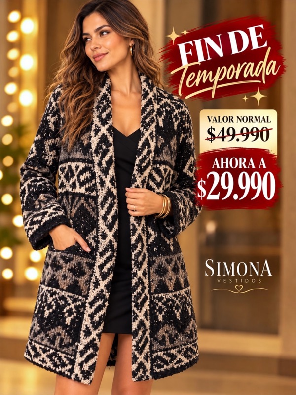 Abrigo Tejido Oversize