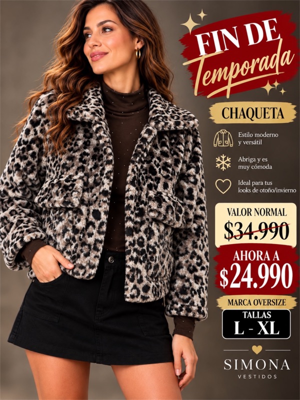 Chaqueta Animal Print Solsticio